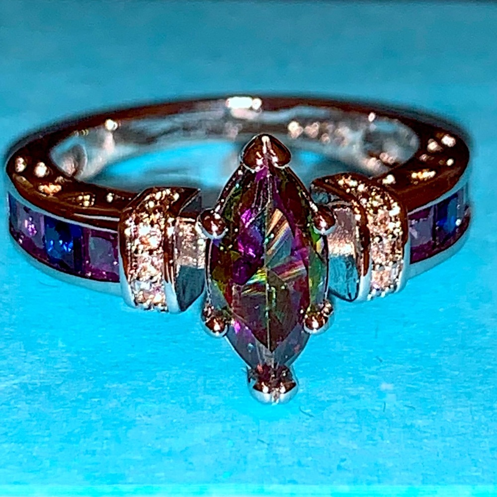 Luxury, brilliant gemstone, moissanite diamond ring